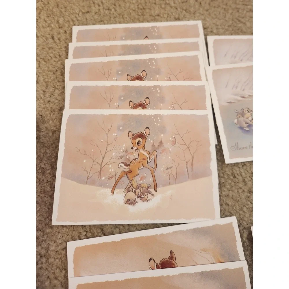 Disney Bambi‎ Thumper Assorted Holiday Christmas Cards 17 Count Boxed Set